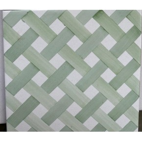 20x20 Intreccio Stretto Verde Chiaro Scuro