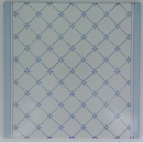 30x30 Class. Vietri Dec. Fascia Vetranto Azzurro mod. Bco Cava